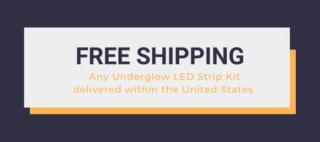 Free Shipping for LED Strip Kits Delivered within USA