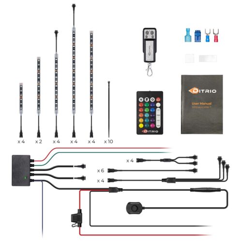Items in Sales Package of DITRIO Underglow Kit M18r-T