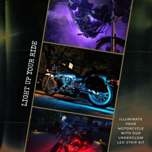 Custom Underglow LED Strip Kits Motorcycles
