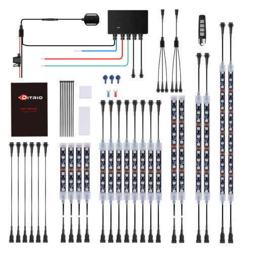 Underglow LED Strip Kit M18AP Sales Package